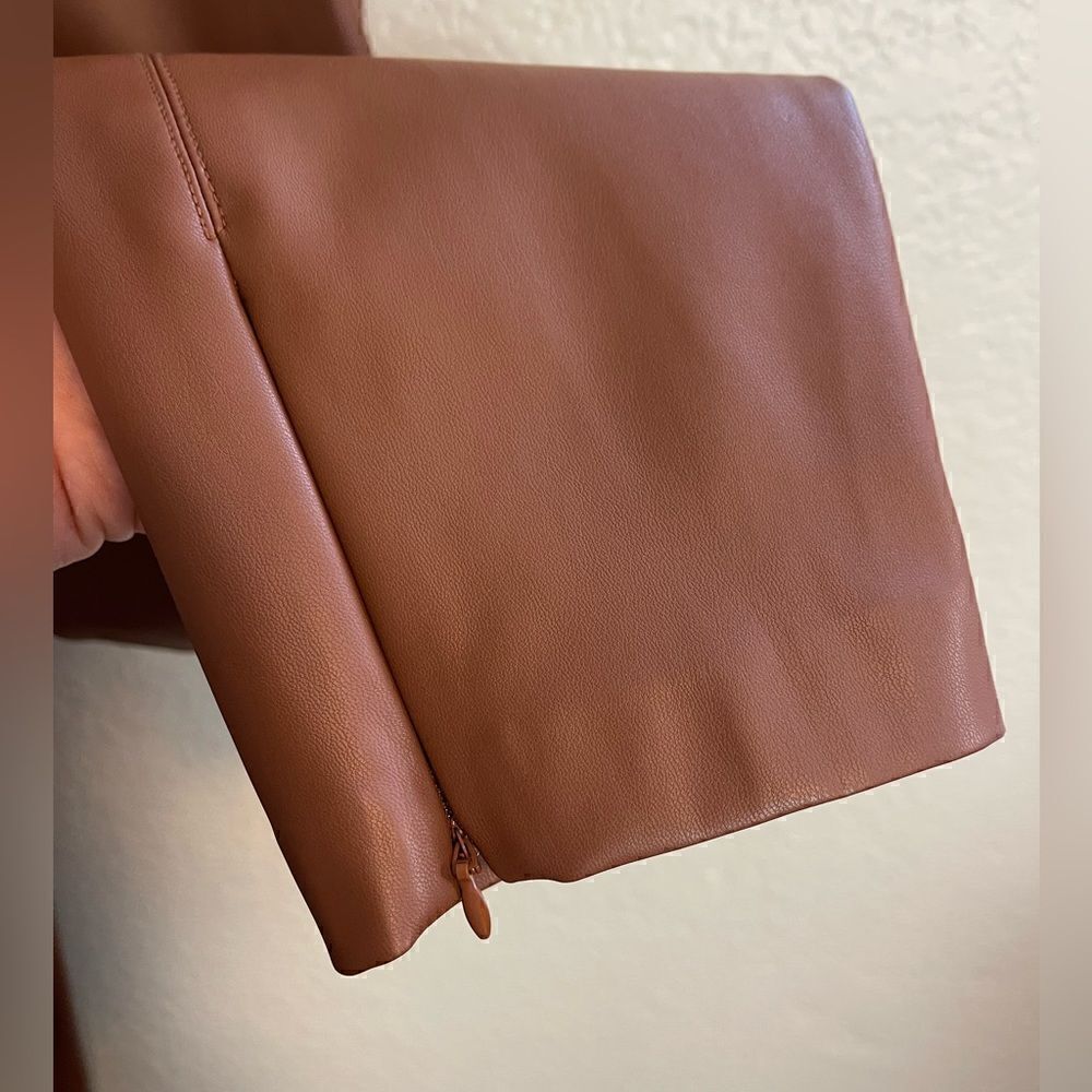 Anthropologie x Sachin & Babi Meagan Vegan legging pants in cognac.  NWT  size 0 - Picture 10 of 12